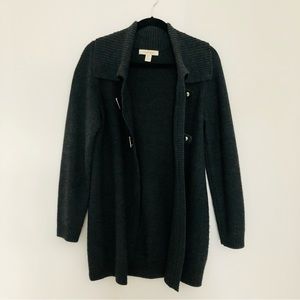 Wool blend knit cardigan